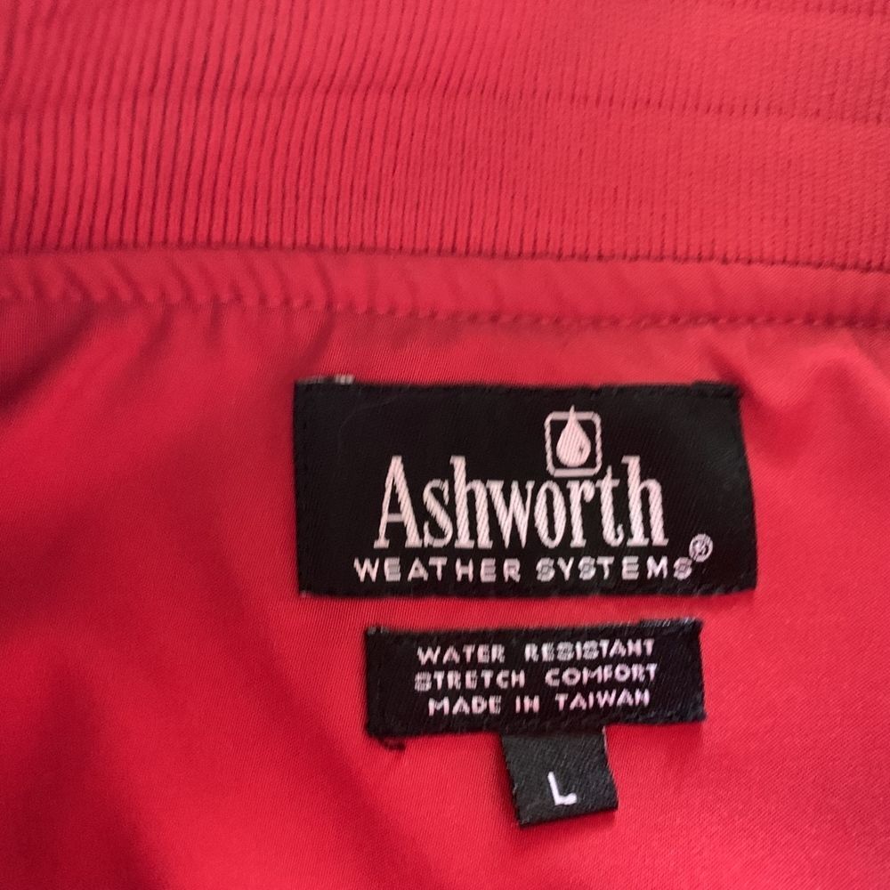 mens L ashworth pullover‎ windbreaker short sleeved - Picture 3 of 6
